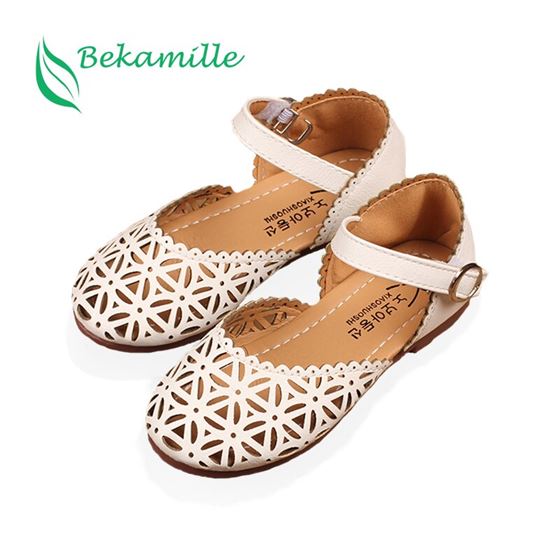Bekamille Girls Sandals Leisure-Sneakers Shoes Kids Flat Fashion Summer Cut-Outs 