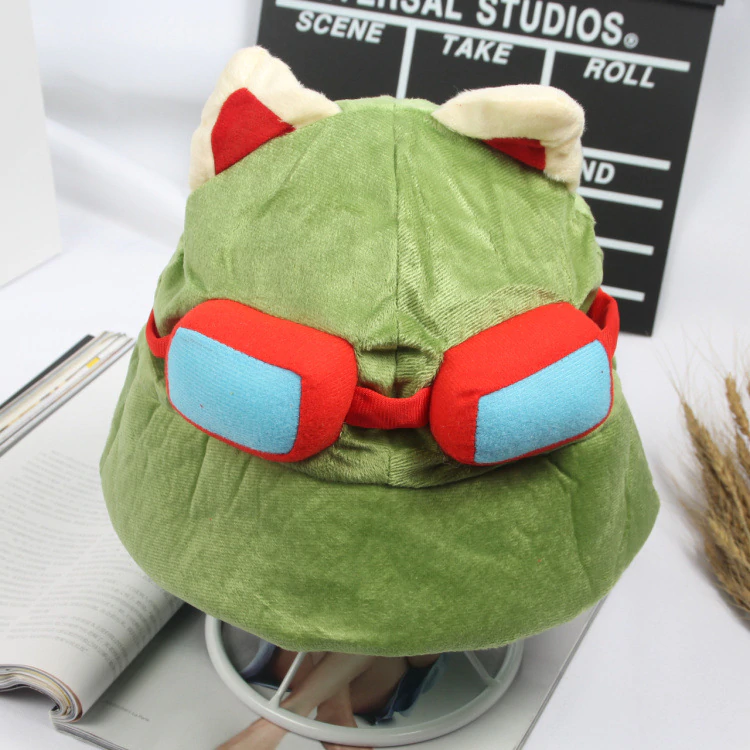 Hat Teemo's-Hat LOL Green-Cap Merchandise-Side Scout Cosplay Army Party Timor Swift Women