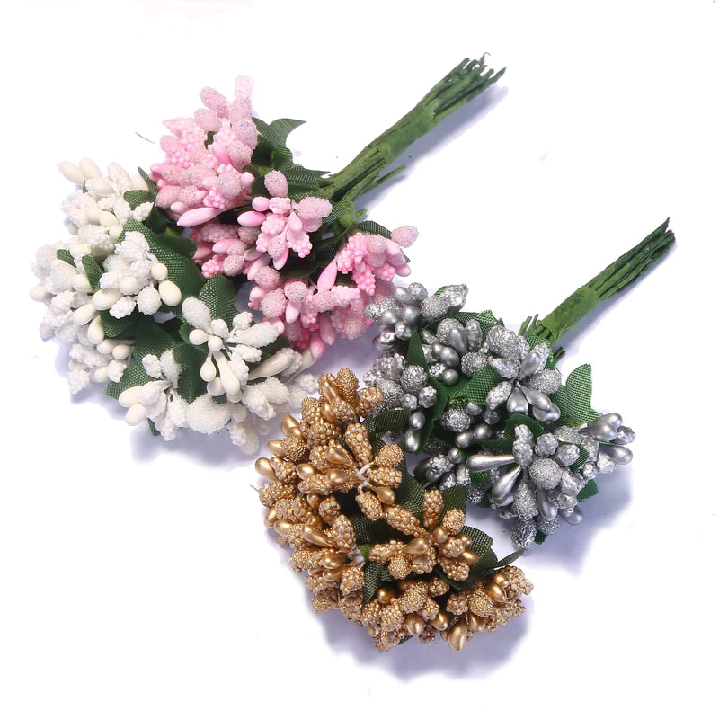 CCINEE Artificial-Flower Decoration Stamen Leaves Wedding-Box Mulberry Party Wire-Stem/marriage
