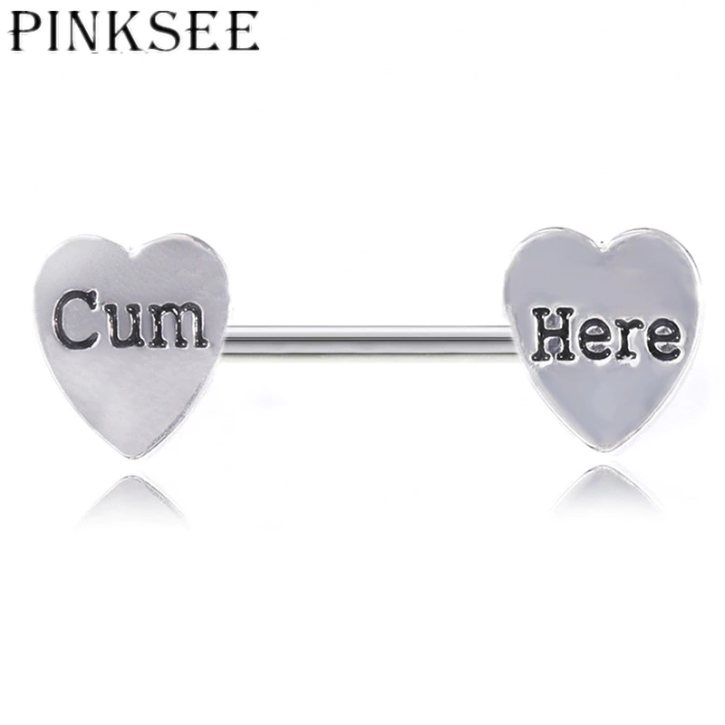 Pinksee Body-Jewelry Nipple-Ring Barbell Helix Piercing Cum Stainless-Steel Metal Sexy