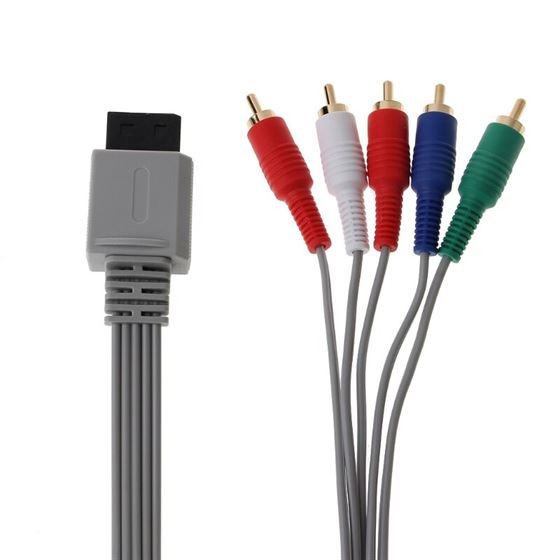 1.8m Component 1080P HDTV AV Audio 5RCA Adapter Cable For Nintendo Wii Console
