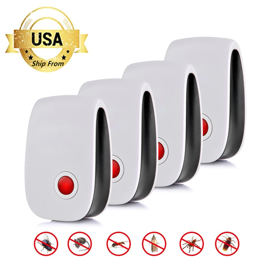 Repeller-Reject Killer Insect Anti-Mosquito Ultrasonic Pest USA 2/4/6/8-pack