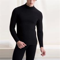 Pants-Set Turtleneck Thermal-Underwear Long Autumn Winter Warm Male Thick Plus-Size Tops