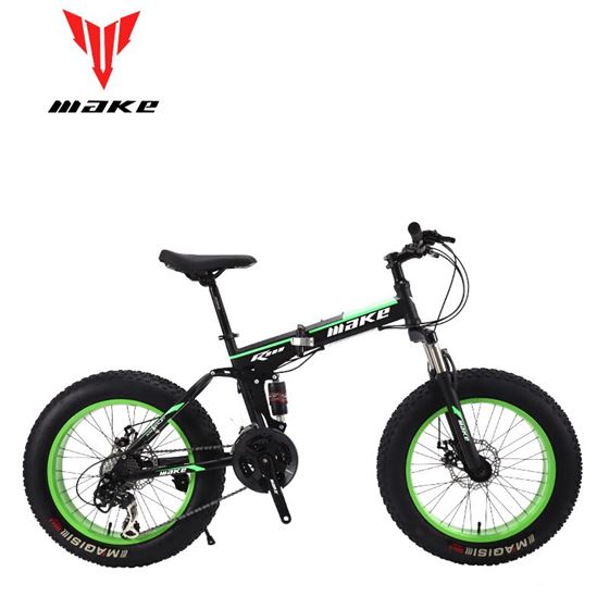Make steel folding frame, Fatbike 20 wheel, 24 speed SHIMANO