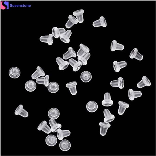 SUSENSTONE Earring Jewelry-Findings 144piece Safety-Backs Fashion for -0 Ladies