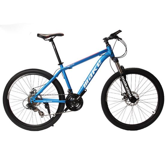 MAKE Mountain Bike Steel Frame 24 Speed Shimano 26 Wheel Mechanical Disc Brakes MTB