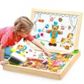 Wooden Drawing-Board Educational-Toy Magnetic Vehicle/circus Gift 100--Pcs 5-Styles-Box