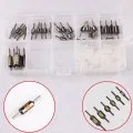 30PCS Raft Fishing Weight Lead Sinker Fishing Tackle Split Lead Shot Sinker copper Fishing Line Protector Accessories With box
