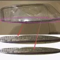 Headlight-Cover Lens Lamp A6 C5 Transparent Audi Protection-Cover Plastic for 1999-2002