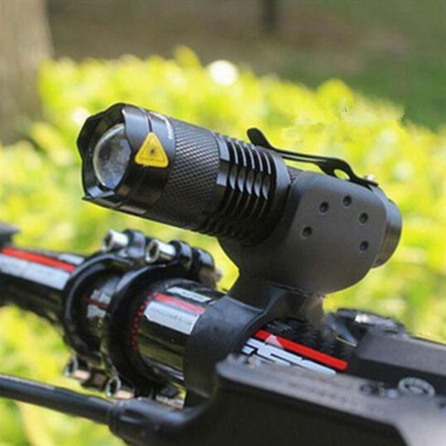 Torch Flashlight Lamp Bike-Lights Cycling ZOOM Q5 Led Waterproof 7-Watt Lumens 3-Mode