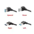 Extension-Cable Cord Male-To-Female-Adapter Usb-3.0 90-Degree 20cm Right/Left/up/down-angle