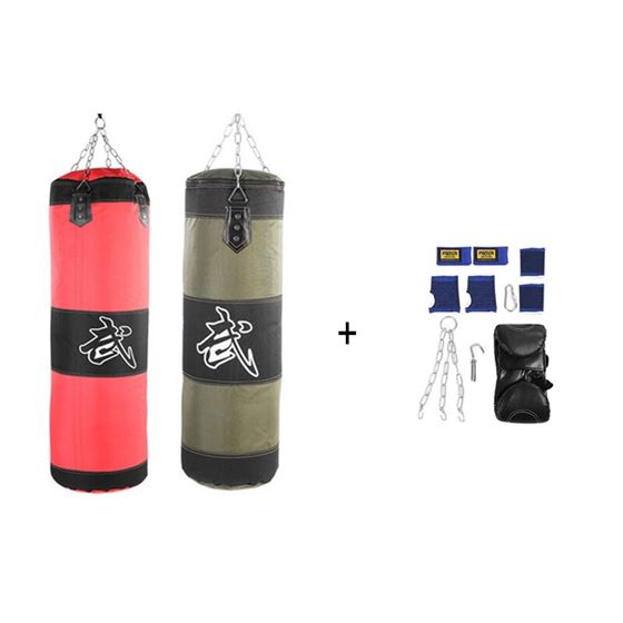Wrist-Guard Sandbag Setwith-Gloves Boxing Training Fight Karate Hanging Empty 100cm 60cm