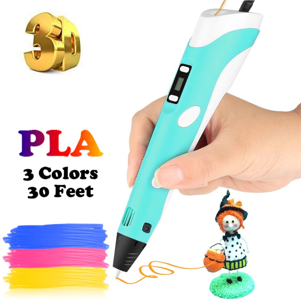 Dikale 3d-Printing-Pen Pencil Filament Caneta Birthday-Gift PLA 2nd-Generation Lapiz
