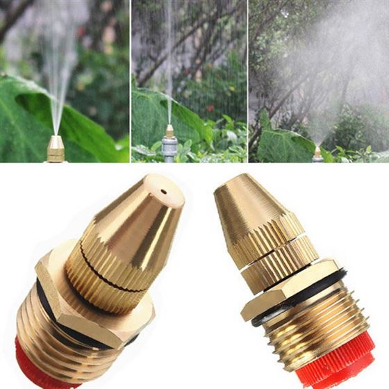 Sprinkler Nozzle Irrigation Water-Spray Garden Atomizing Brass Adjustable Lawn 1/2inch