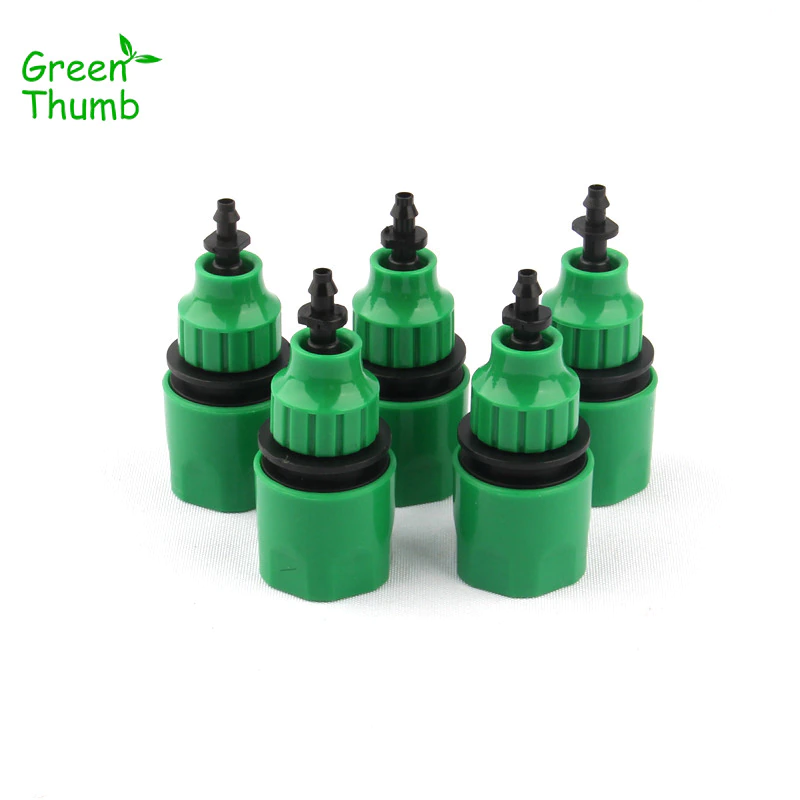 Fast-Coupling-Adapter Hose-Connector Drip-Tape Irrigation Garden Plastic with 4/7mm 