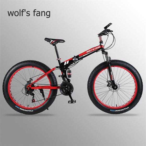 Bike Bicycle-Mountain-Bike Wolf's Fang Folding 26-Inches 26x4.0-Spring-Fork Damping 7/21/24-speed