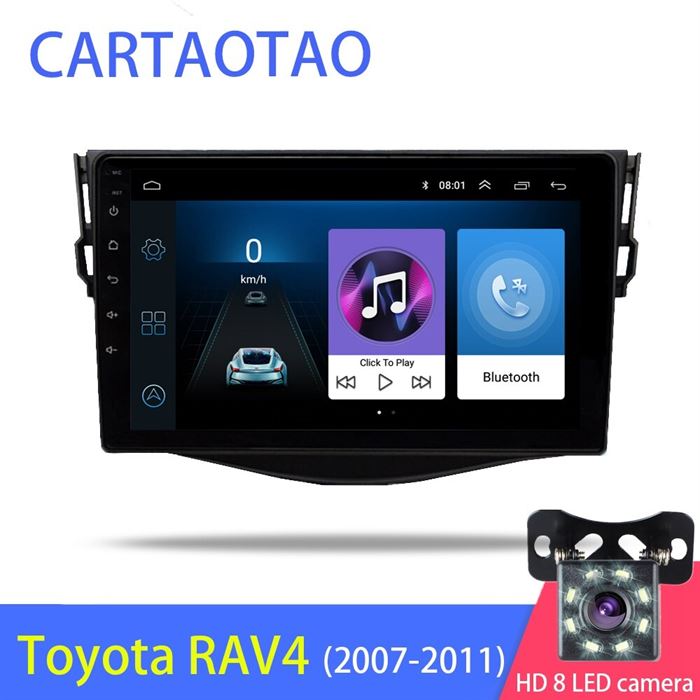 Dvd-Player Gps Navigation Car-Radio 2009 RAV4 2008 2din Android 2007 for GO New 9''
