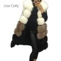 Lisa Colly New Fashion winter women's fur vest coat Warm long vests fur vests Women faux fur vest coat outerwear jacket