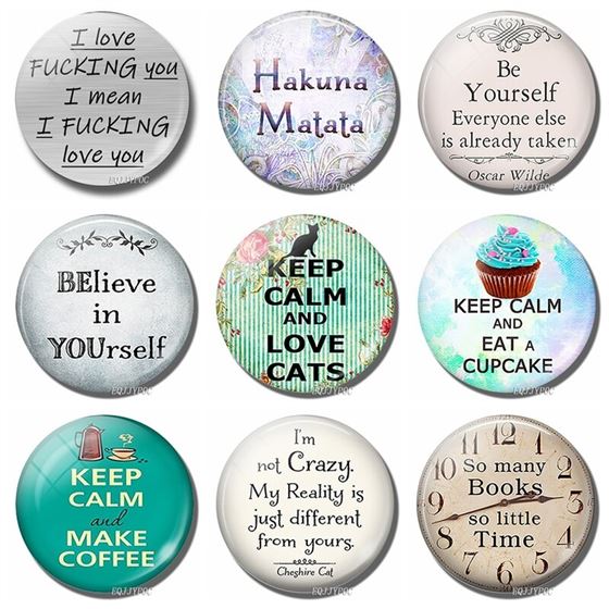 Refrigerator Stickers Decor Fridge Magnet Glass Letters Quotes Inspirational Message-Board