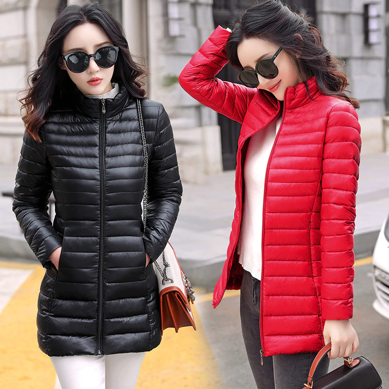 Coat Female Hooded Basic-Jacket Winter Women Brand Cotton Casual Autumn Slim Long Jaqueta-Feminina