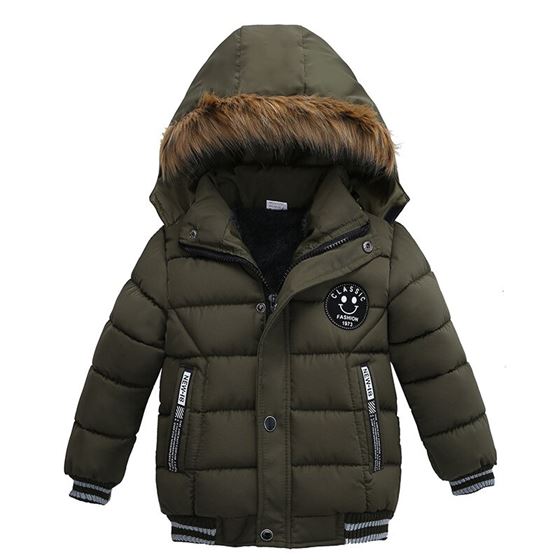Jacket Outerwear Baby-Boys Winter Coat Warm Kids Autumn Hooded for Children 18m-5yrs
