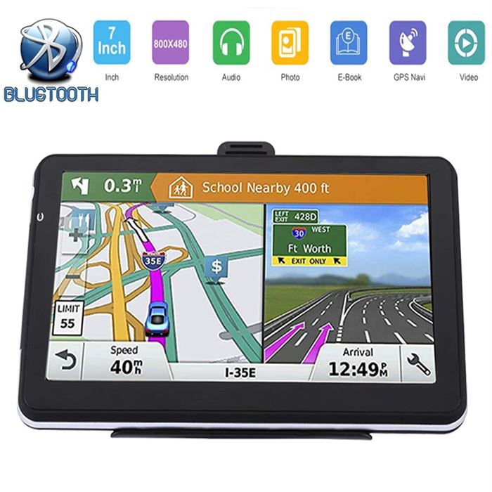 Lcd-Touch-Screen Truck Navigation Bluetooth Voice-Satellite 7inch Navitel256mb Europe-Free