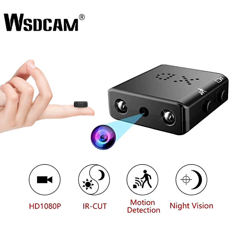 Wsdcam Mini Camera Camcorder Dv Dvr Smallest XD Motion-Detection Night-Vision Infrared