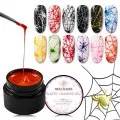 Gel Painting Spider-Varnish Nail Elasticity-Point-Line Drawing Meet Across Soak-Off Creative