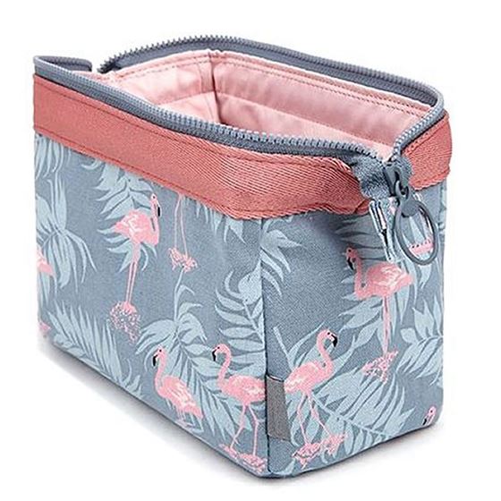 Toiletry Pouch Cosmetic-Bag Storage-Kit Bath-Case Makeup Wash-Organizer Animal Flamingo