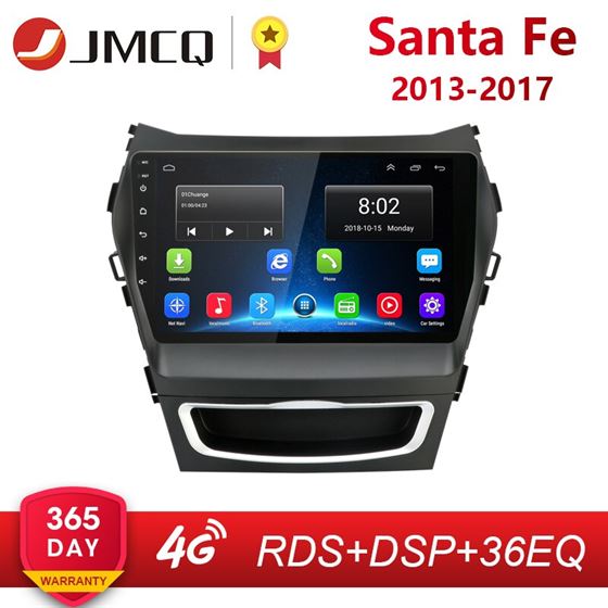 Car-Radio Frame DSP Audio-Navigation Navi-Head-Unit Android Auto Hyundai Santa Fe 2-Din-Ips