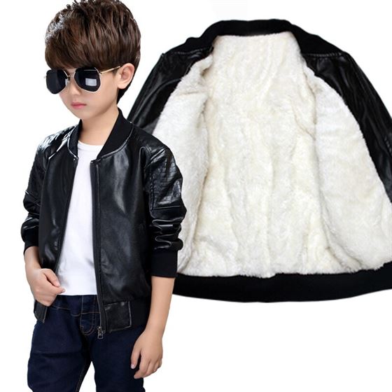 Boys Coats Jacket Outerwear Clothing Spring Velvet Autumn Children's Plus Cotton Warming
