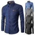 ZOGAA Male Shirt Slim-Fit Business Long-Sleeve Streetwear Men's Cotton New-Brand Hot