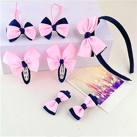 7pcs/set Children Hairband Hairpins Side Clip for Hair Baby Girls Hair Clip Headband