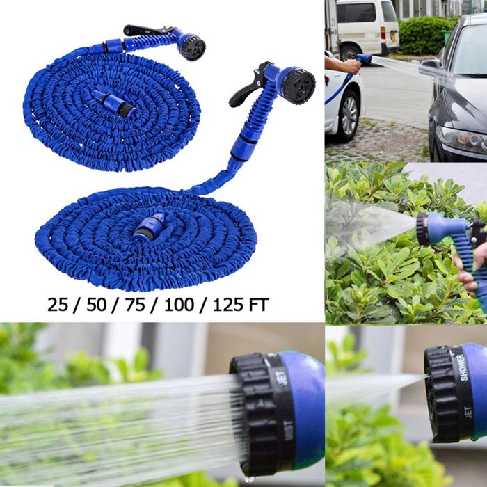 Garden-Hose-Pipe Expandable Watering Water-Sprayer Plastic 25FT-200FT Flexible Nozzle-Gun