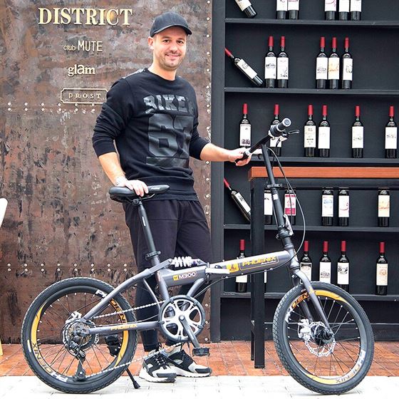 Bicycle Bicicleta Folding-Bike Carbon-Steel-Frame Dual-Disc-Brake 20inch-Wheel 7-Speed