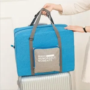 2019 Men WaterProof Travel Bag Nylon Large Capacity Women Bag Folding Travel Bags Hand Luggage Packing Cubes Organizer 4 colors