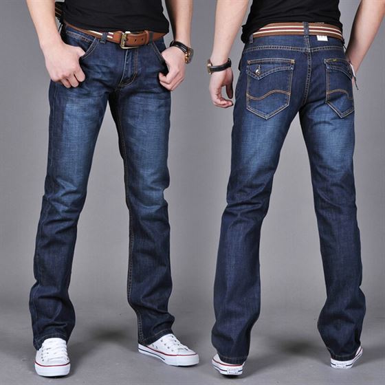 jeans for mens slim fit pants classic jeans male denim jeans Designer Trousers Casual skinny Straight Elasticity pants