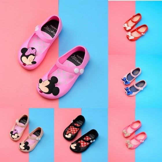 Princess Sandals Shoes Jelly Kids Girls Baby Summer Cartoon Pure Children's New PVC