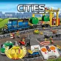 Brick Building-Block 02008-Model Legoingly Cargo Train Remote-Control City Hobby Motorized