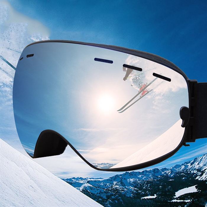 Snowboard Goggles Glasses Ski-Mask Skiing Uv-Protection Anti-Fog Double-Layers Women