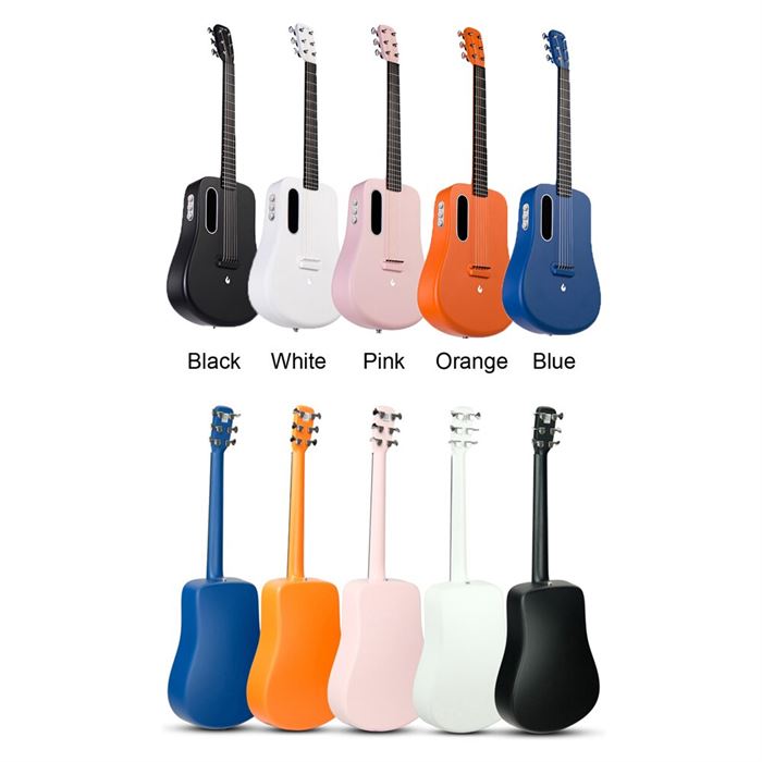 LAVA ME 2 36-inch High Quality Carbon Fiber Ballad Acoustic Electric Guitar Travel Guitar with FreeBoost for Beginners Students