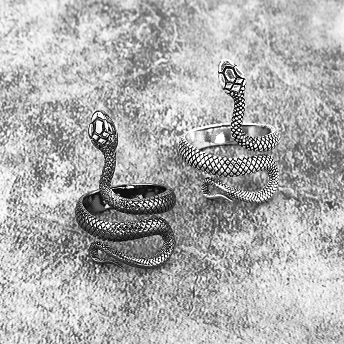 Jewelry Snake-Ring Punk Stereoscopic-Opening Spirit Retro Personality Fashion 1piece