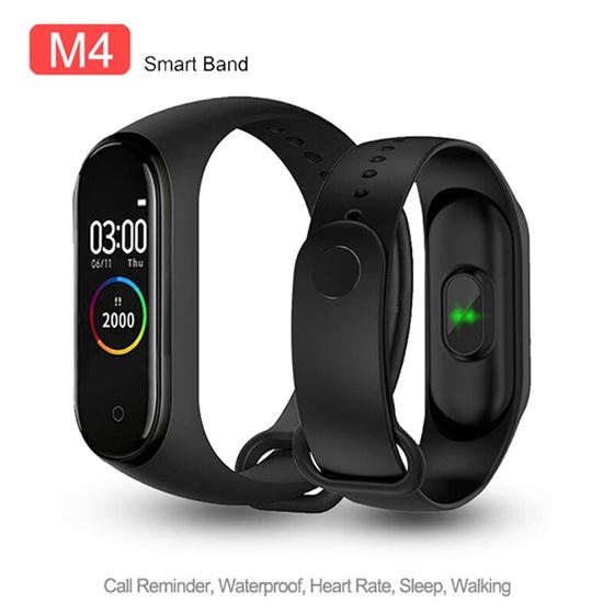 Smart-Wristband Reminder Fitness Tracker Heart-Rate Blood-Pressure Android Sport M4 