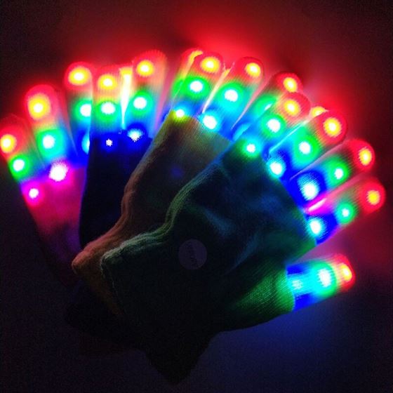 Toys Gloves Mittens Finger-Light Party-Supplies Flashing LED Kids Children 1pc