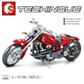 New 782PCS Technic Motorcycle Building Blocks Bricks Fit Autocycle ORV Vehicles Toys