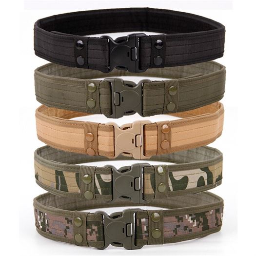 Waistband Combat-Belts Tactical-Belt Canvas Army-Style Quick-Release Outdoor Hunting