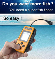 kediaoren KDR Alarm 100M Portable Sonar LCD Fish Finders Fishing lure Echo Sounder