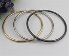 (10 PCS/lot) DIY hardware plating processing leather handbags large circle arm in arm buckle decorative accessories(China)
