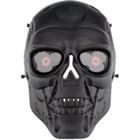  Terminator Airsoft Skull Mask Full Face Skeleton Safety Silver Steel Wargame Army Field Game Halloween Party Movie Prop