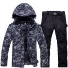 -30 Women's Men's Snow Wear Snowboarding sets waterproof windproof outdoor Sports Clothing Ski suit jackets + Strap Snow pants